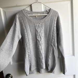 Cable knit sweater